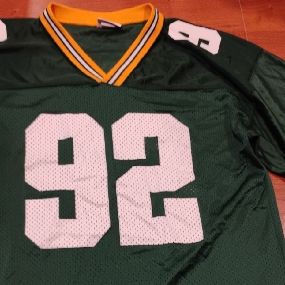 Reebok Green Jersey with Yellow Trim - Picture 3 of 5